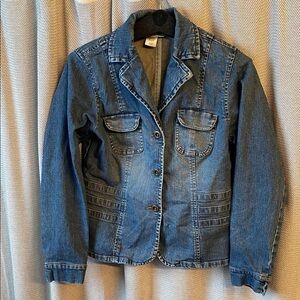 Coldwater Creek Blue Denim Jacket Blazer